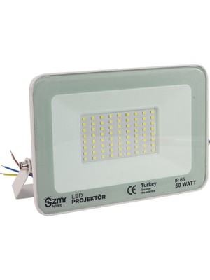 Zmr 50 Watt 6500K 220 Volt IP65 Beyaz LED Projektör