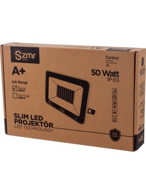 Zmr 50 Watt 6500K 220 Volt IP65 Beyaz LED Projektör