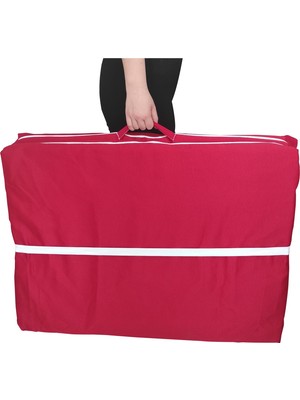 Vip Home Concept Tek Kişilik Katlanır Yer Yatağı Sünger Yatak Kırmızı 80X180 Cm-7 cm