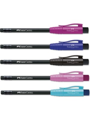 Faber-Castell 1 Adet Ideal Kalem Açacaklı Fuşya 1 Adet Okul Kalemi Üçgen Gövde 1 Adet Fc Okul Silgisi