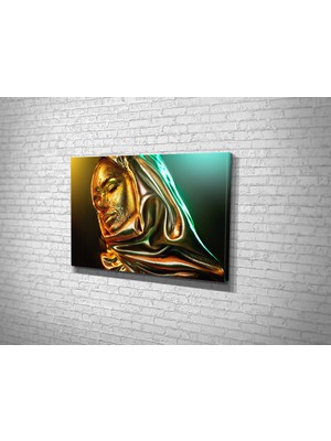 Tablo 360 Altın Kadın Kanvas Tablo