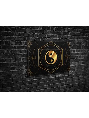Tablo 360 Yin Yang Kanvas Tablo
