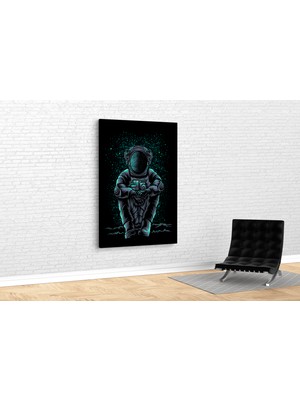 Tablo 360 Astronot Dinlenirken Kanvas Tablo