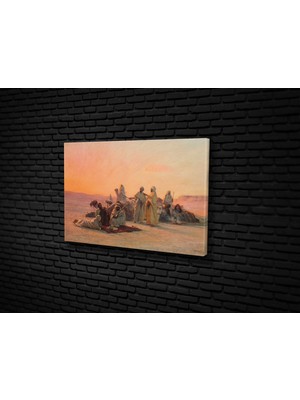 Tablo 360  Otto Pilny- Prayer In The Desert Kanvas Tablo