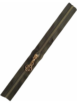 Angel Çanta Akssesuar Başlıklı Fermuar 40 cm Light Gold Metal Haki