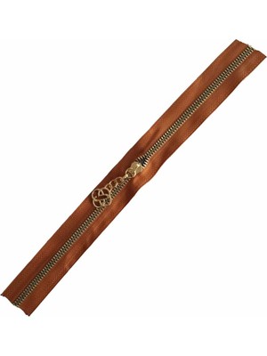Angel Çanta Akssesuar Başlıklı Fermuar 40 cm Light Gold Metal Taba