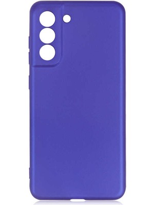 Tekno Grup Samsung Galaxy S21 Fe Kılıf Mat Premium Silikon Kılıf Saks Mavi