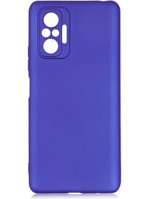 Tekno Grup Xiaomi Redmi Note 10 Pro Kılıf Mat Premium Silikon Kılıf Saks Mavi