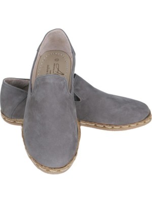 Aintap Nubuk Deri Gri Erkek Gaziantep Yemeni Ayakkabı