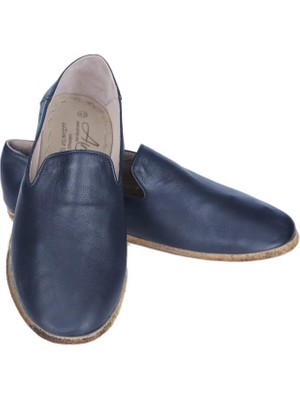 Aintap Deri Lacivert Erkek Topuklu Gaziantep Yemeni Ayakkabı