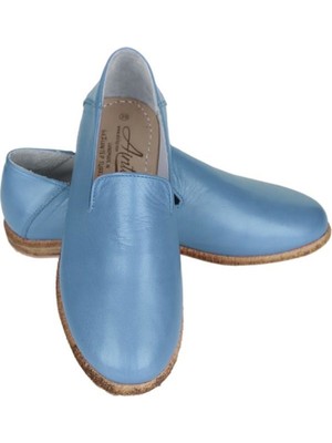 Aintap Deri Turquaz Erkek Topuklu Gaziantep Yemeni Ayakkabı