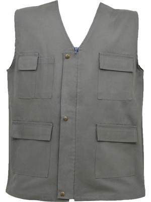 Ssm Sesam Grup 16/12 Gabardin Teknik Işçi Yelek Koyu Bej