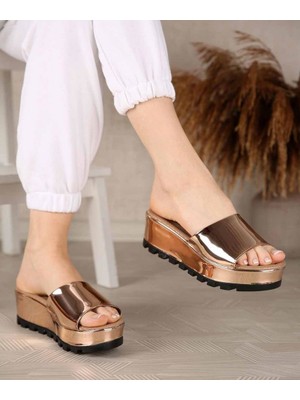 Blyde Ayna Kemer Platform Taban Kadın Terlik