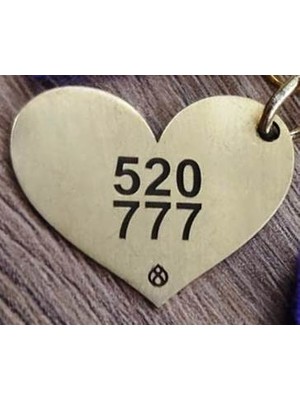 Numberrings Para ve Mucize Sayılı Kalp Anahtarlık