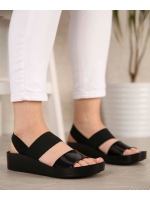 Ccway Alenze Lastikli Havuz Taban Kadın Sandalet