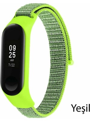 Bilişim Aksesuar Xiaomi Mi Band 3 4 5 6 Hasır Kumaş Örgü Spor Kordon Kayış