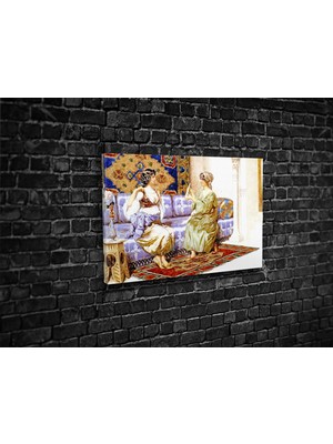Tablo 360 Giuseppe Aureli- Harem Scene Kanvas Tablo