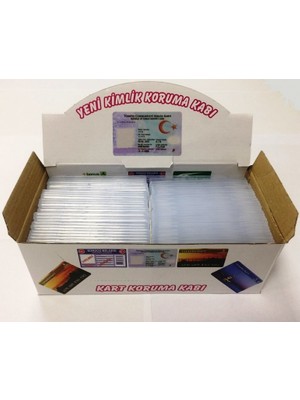 YYB Ehliyet Kimlik Kgs Paso Müze Kartı Koruma Kabı 60 Adet