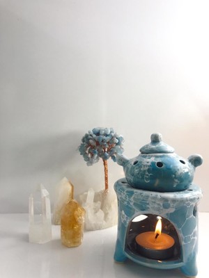 Maranki Çaydanlık Buhurdanlık ( Mavi )