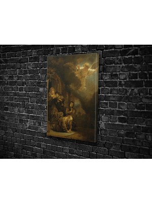 Tablo 360 Rembrandt- The Archangel Raphael Kanvas Tablo