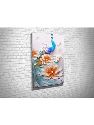 Tablo 360 Tavus Kuşu Kanvas Tablo