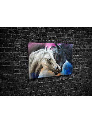 Tablo 360 Atlar Kanvas Tablo