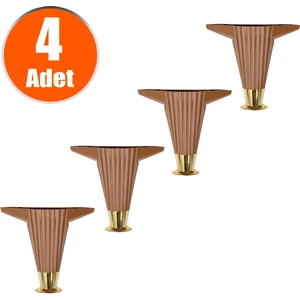 Mobilya Kanepe Masa Sehpa Ayağı Baza Ayakları Kahverengi 12 Cm (4 Adet)