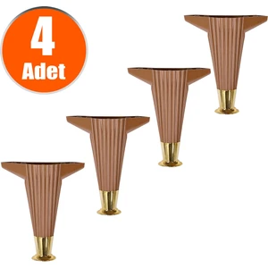 Mobilya Kanepe Masa Sehpa Ayağı Baza Ayakları Kahverengi 17 Cm (4 Adet)