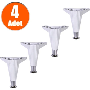 Mobilya Kanepe Masa Sehpa Ayağı Baza Ayakları Beyaz 15 Cm (4 Adet)
