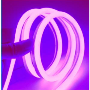 8 Metre 220 Volt Esnek Neon Hortum Şerit LED Işık Aydınlatma Tak Çalıştır Pembe Işık