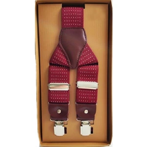 Başkent Çanta Bordo Puantiyeli Pantolon Askısı