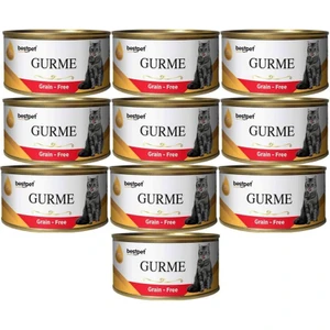 Gurme Kedi Konservesi Sigir Etli 100 gr 10 Adet