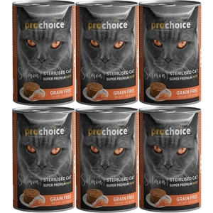 Pro Choice Sterilised Somonlu Kedi Konservesi Pate 400 gr 12 Adet