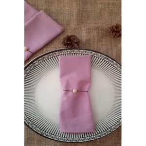 Emtory Home  6'lı Lila Organik Kumaş Servis Sunum Peçetesi