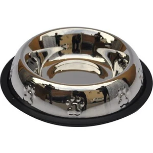 Kaymaz Tabanlı Kabartmalı Oval Mama-Su Kabı 8 Oz