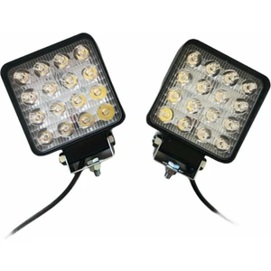 Oto Türk 16 Ledli Çalışma Lambası 12-24 Volt Uyumlu 1 Yıl Garanti 2 Adet