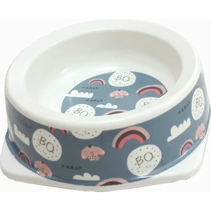 Kedi Köpek Melamin Mama ve Su Kabı BO-3038 130 ml Gri