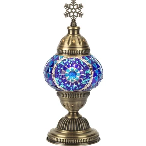 Otantik Etnik Renkli Mozaik Boho Türk Masaüstü Lamba Masa Lambası Abajur Minikmasaüstü