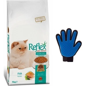 Sterilised Kısır Kedi Maması Somon Balıklı 15 kg + Tüy Toplama Eldiveni 1 Adet