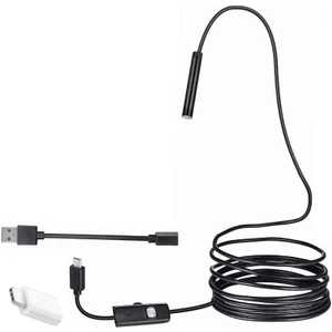 3in1 Micro Usb+Type C+Pc Işıklı 5metre Yılan Kamera