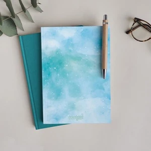 Mavi Bulutlar Defter - Çizgisiz Defter Serisi - N053