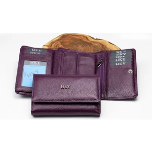 Hky Orta Boy Çok Kullanışlı Hakiki Deri Kadın Cüzdan
