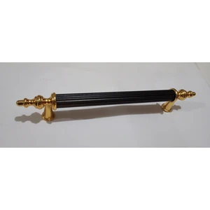 Asos Boru Lüks Kulp 192MM Siyah/gold (Dolap Çekmece Mobilya Mutfak)