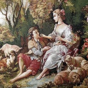Niva Goblen Figüratif Seri-26 Dokuma Goblen Kumaş-Romeo&juliet4