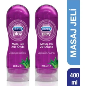 Play  & Masaj Jeli Aloe Vera, 200 ml x 2