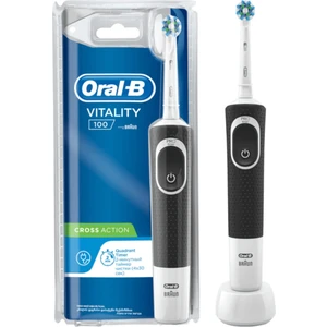 Siyah Vitality Cross Action Şarjlı Diş Fırçası D100