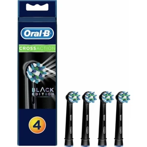 Cross Action Black Edition Siyah 4'Lü Diş Fırçası Yedek Başlık