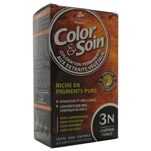 Color & Soin Tamamen Bitkisel Organik Saç Boyası 3n - Koyu Kestane