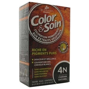 Color & Soin Tamamen Bitkisel Organik Saç Boyası 4n - Doğal Kestane