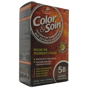 Color & Soin Tamamen Bitkisel Organik Saç Boyası 5b Çikolata Kahvesi